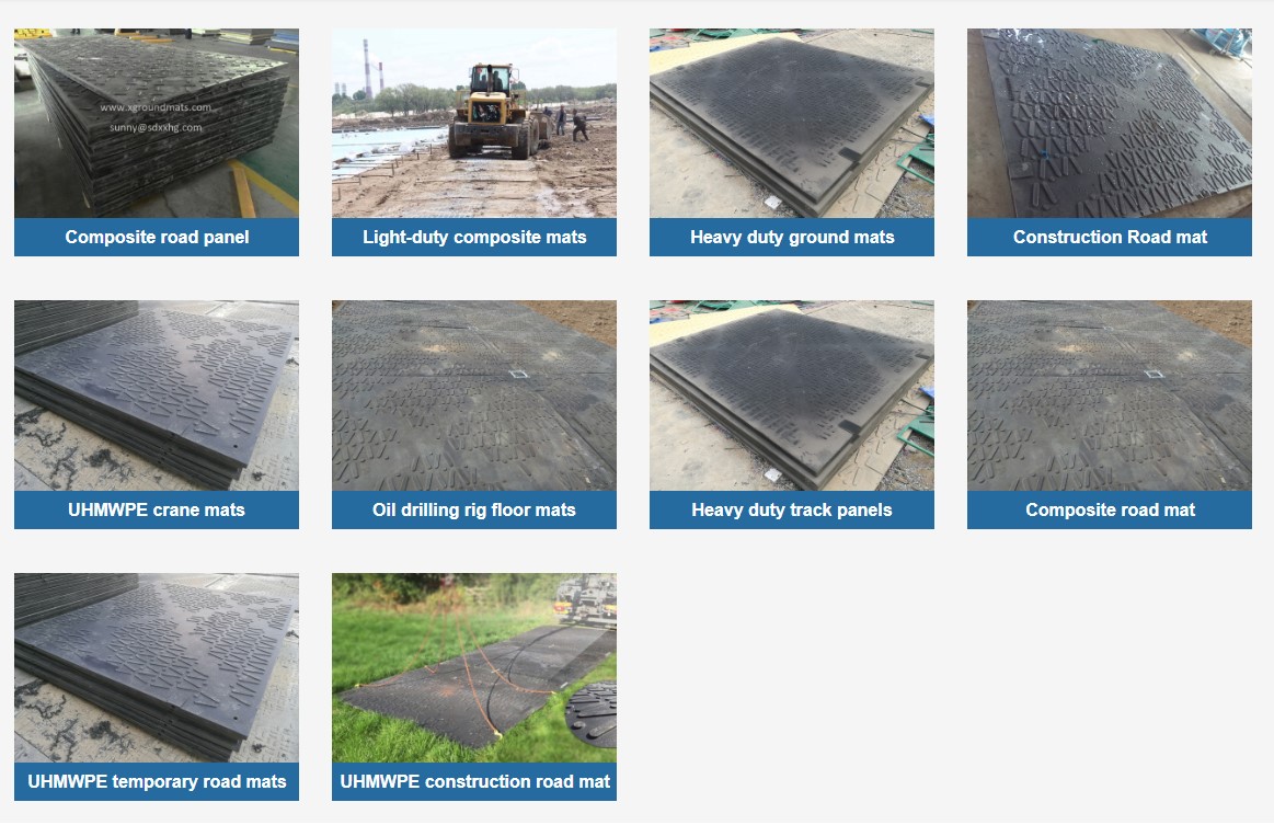 4X8 feet by 1/2 inch  thick white ground protection mats