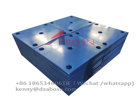 yellow color uhmwpe fender pad for Panama project